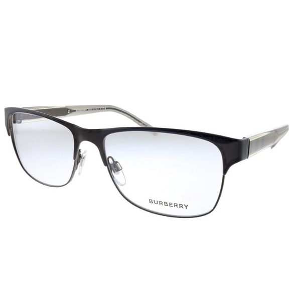 BURBERRY Brushed Brown Metal Rectangle Eyeglasses - Picture 1 of 14